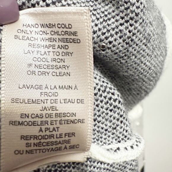 Catherine Malandrino Pearl Bow Embellished Sweater Women’s Large Cream - Picture 7 of 10